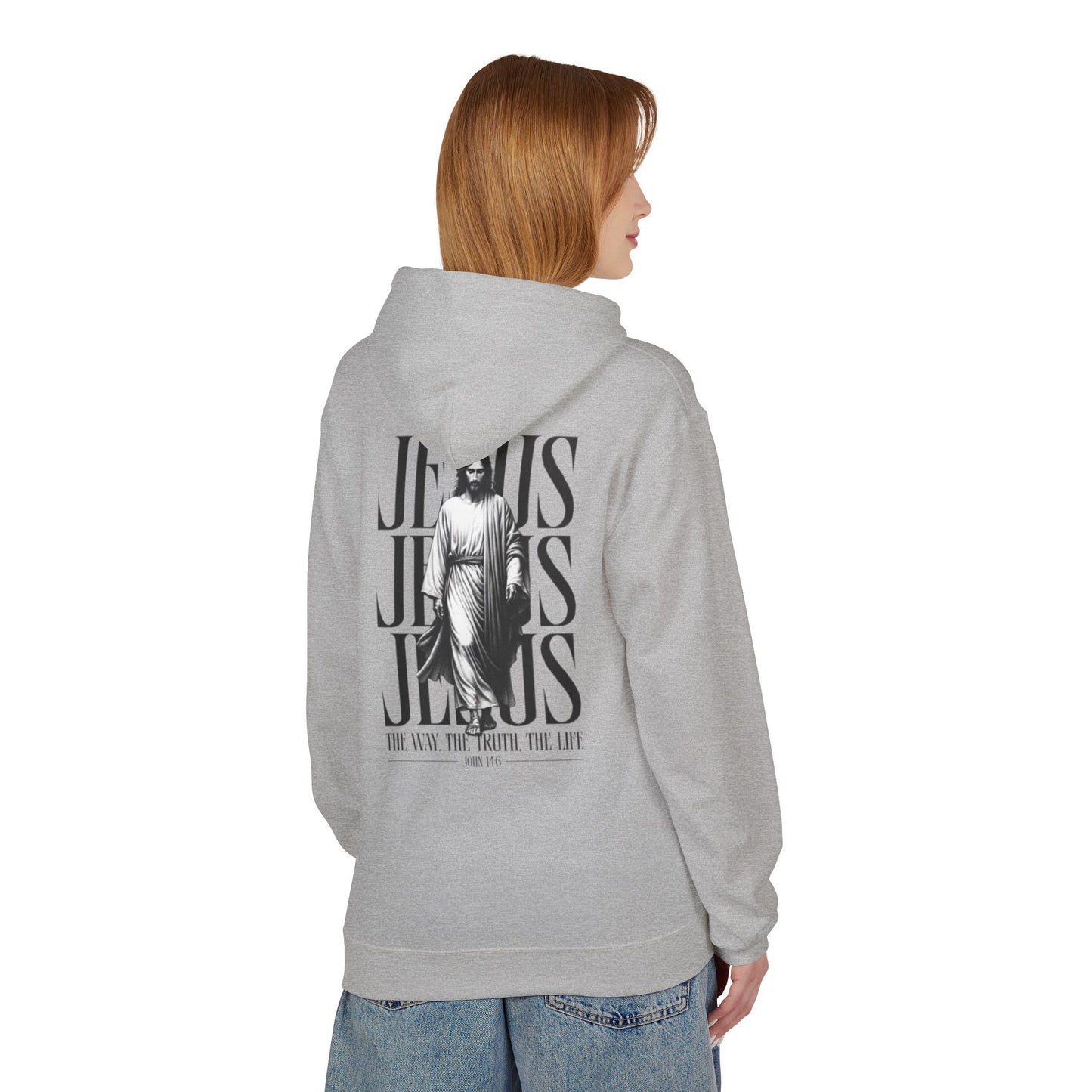 Jesus Is King Crown Hoodie | Unisex Hooded Sweatshirt for Faith, Christian Gifts, Church Wear, Inspirational Apparel