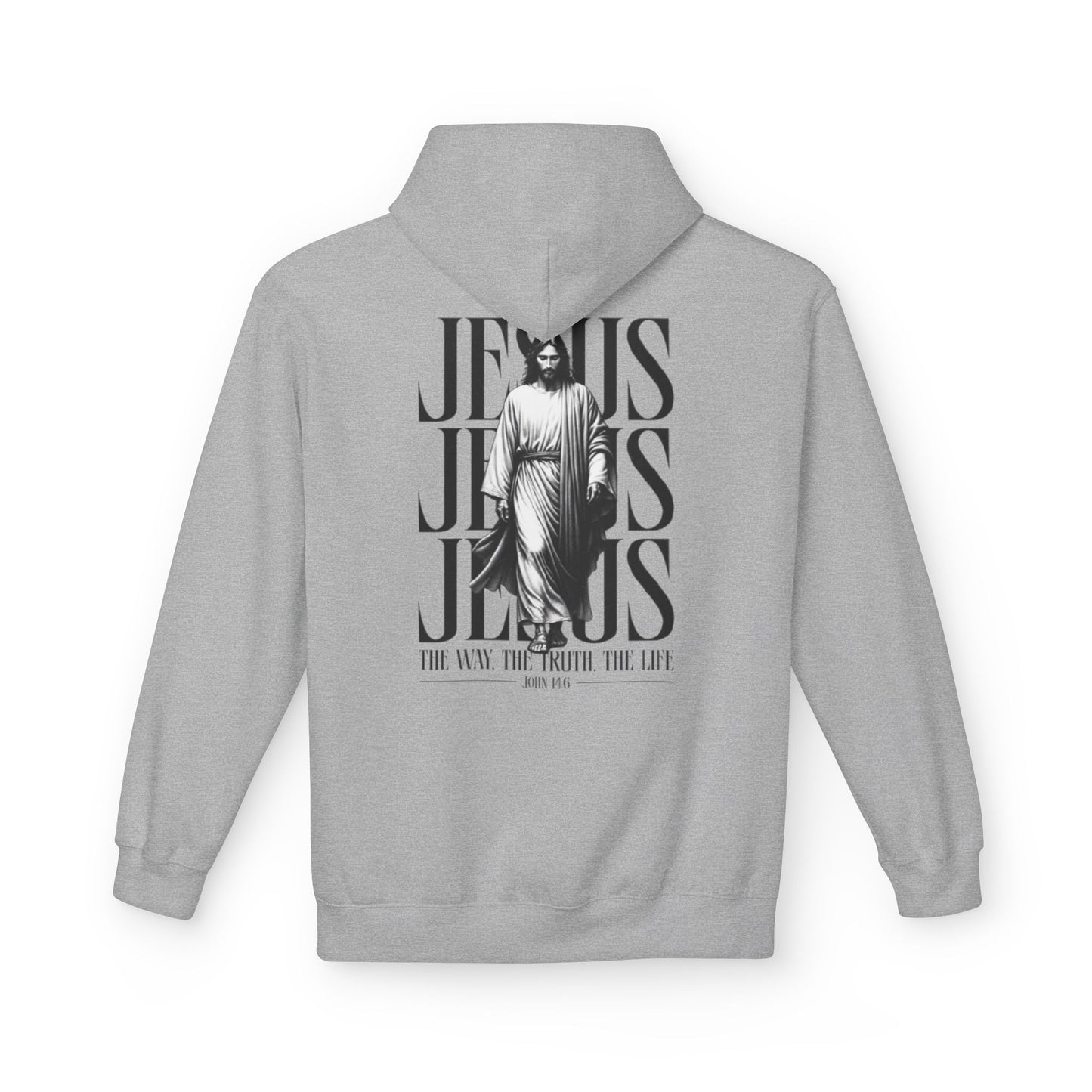Jesus Is King Crown Hoodie | Unisex Hooded Sweatshirt for Faith, Christian Gifts, Church Wear, Inspirational Apparel
