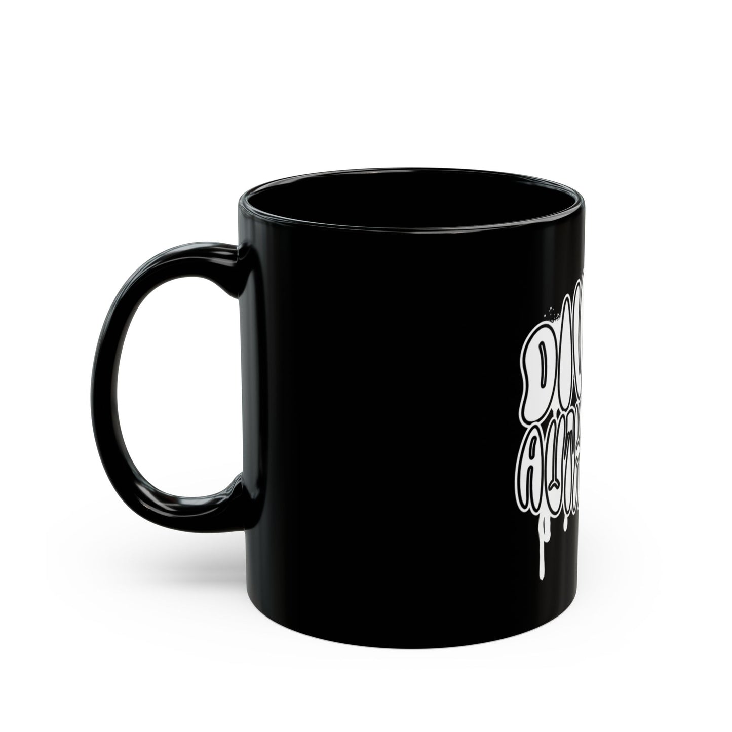 Divine Authority Black Mug | Unique Coffee Cup for Creative Souls, Inspirational Gift, Art Lover's Mug, Stylish Drinkware, 11oz or 15oz