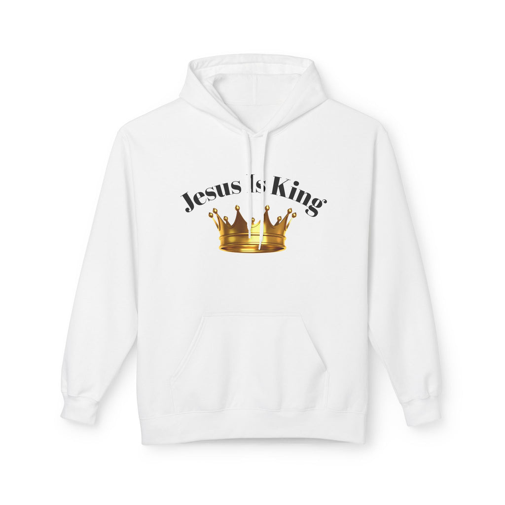 Jesus Is King Crown Hoodie | Unisex Hooded Sweatshirt for Faith, Christian Gifts, Church Wear, Inspirational Apparel