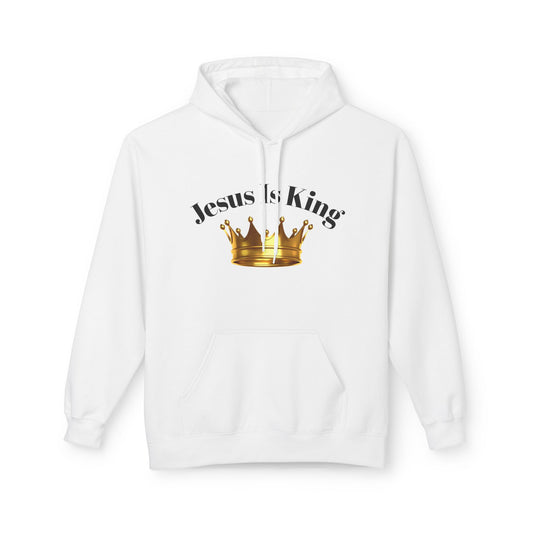 Jesus Is King Crown Hoodie | Unisex Hooded Sweatshirt for Faith, Christian Gifts, Church Wear, Inspirational Apparel